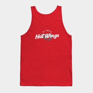 Vintage Style Greyscale Hot Wings Tank Top